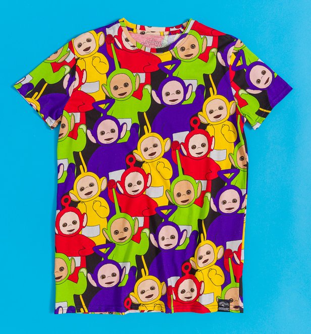 Teletubbies All Over Print T-Shirt from Cakeworthy Teletubbies All Over Print T-Shirt from Cakeworthy