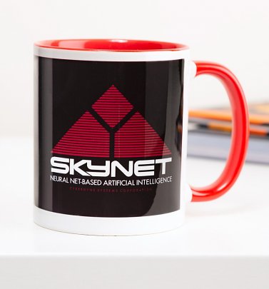 Terminator Inspired Skynet Red Handle Mug Terminator Inspired Skynet Red Handle Mug