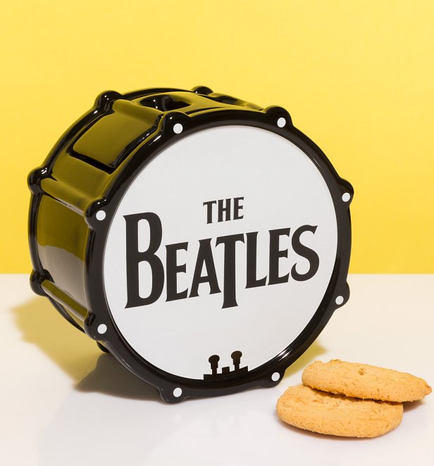 The Beatles Drum Ceramic Shaped Cookie Jar