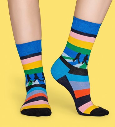 The Beatles Legend Crossing Socks from Happy Socks The Beatles Legend Crossing Socks from Happy Socks