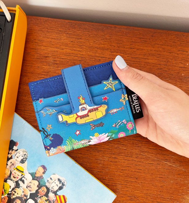 The Beatles Yellow Submarine Fold Over Card Holder The Beatles Yellow Submarine Fold Over Card Holder