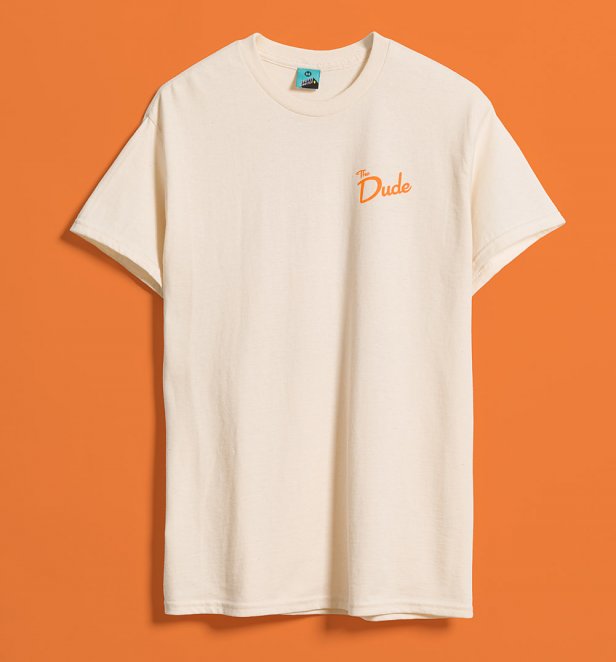 The Big Lebowski Bowling League Natural T-Shirt With Back Print The Big Lebowski Bowling League Natural T-Shirt With Back Print