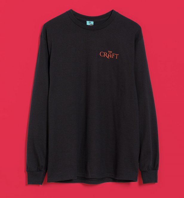 The Craft Welcome To The Witching Hour Black Long Sleeve T-Shirt With Back Print The Craft Welcome To The Witching Hour Black Long Sleeve T-Shirt With Back Print