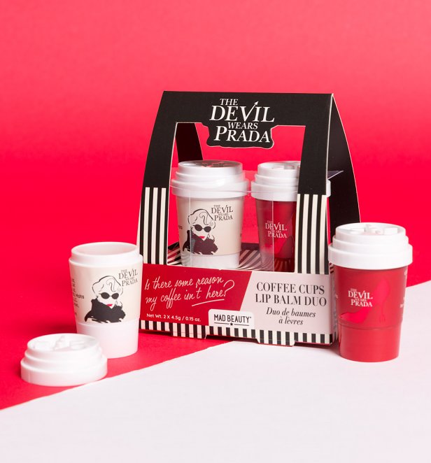 The Devil Wears Prada Coffee Cup Lip Balm Duo from Mad Beauty The Devil Wears Prada Coffee Cup Lip Balm Duo from Mad Beauty