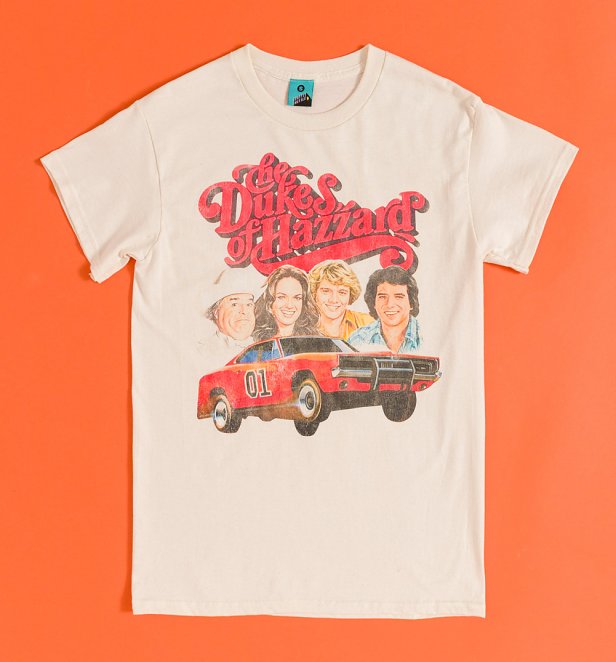 The Dukes Of Hazzard Inspired Natural T-Shirt