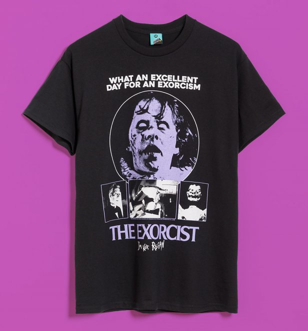 The Exorcist Movie Montage Black T-Shirt The Exorcist Movie Montage Black T-Shirt