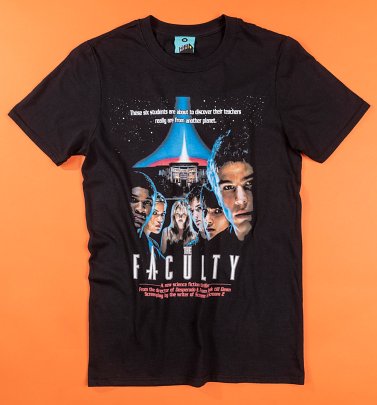 The Faculty Movie Poster Black T-Shirt The Faculty Movie Poster Black T-Shirt