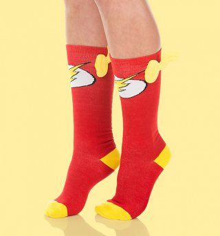 The Flash Knee High Socks with Wings The Flash Knee High Socks with Wings