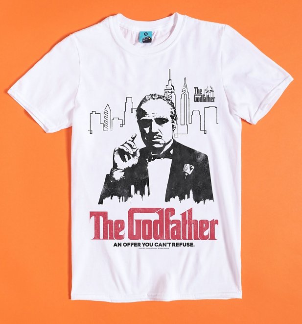 The Godfather An Offer You Can't Refuse White T-Shirt The Godfather An Offer You Can't Refuse White T-Shirt