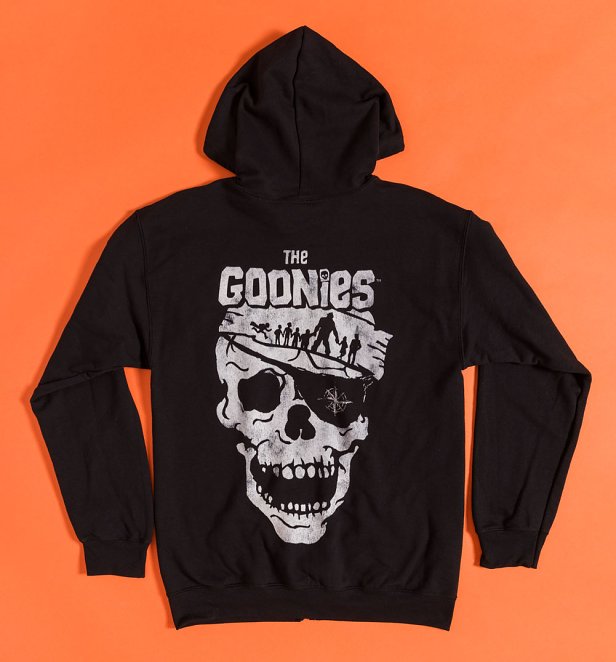 The Goonies Skull Back Printed Zip Through Hoodie