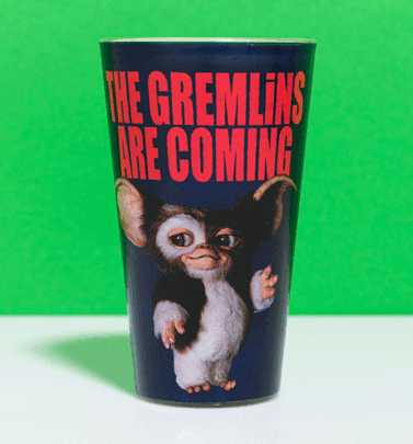 The Gremlins Are Coming Large Glass