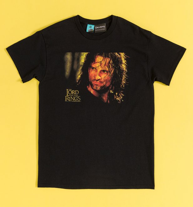 The Lord Of The Rings Aragorn Black T-Shirt The Lord Of The Rings Aragorn Black T-Shirt