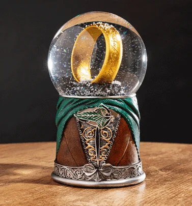 The Lord Of The Rings Frodo Gold Ring Glitter Globe
