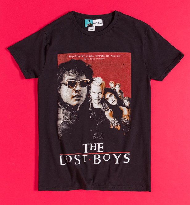 Black The Lost Boys Movie Poster T-Shirt
