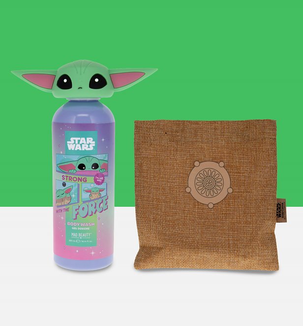 The Mandalorian Grogu Body Wash and Mini Bag from Mad Beauty