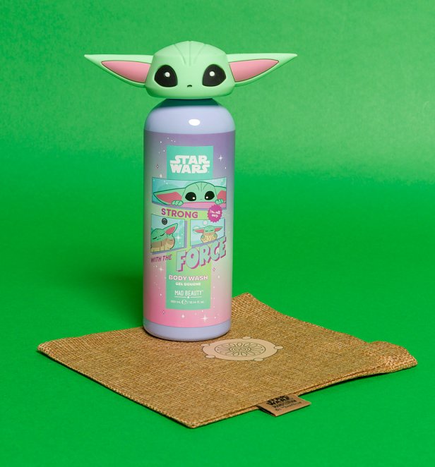 The Mandalorian Grogu Body Wash and Mini Bag from Mad Beauty