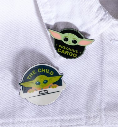 Star Wars The Mandalorian Baby Yoda Set of Two Badges Star Wars The Mandalorian Baby Yoda Set of Two Badges