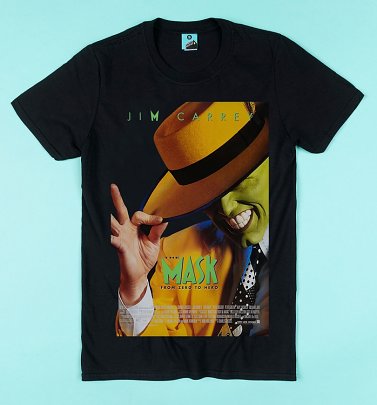 The Mask Movie Poster Black T-Shirt The Mask Movie Poster Black T-Shirt