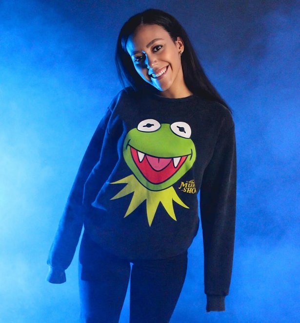 The Muppets Vampire Kermit Crewneck Sweater from Cakeworthy
