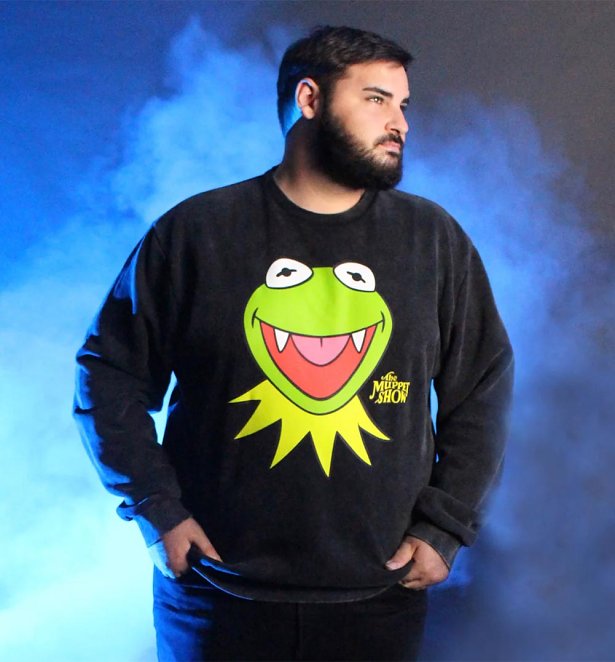 The Muppets Vampire Kermit Crewneck Sweater from Cakeworthy