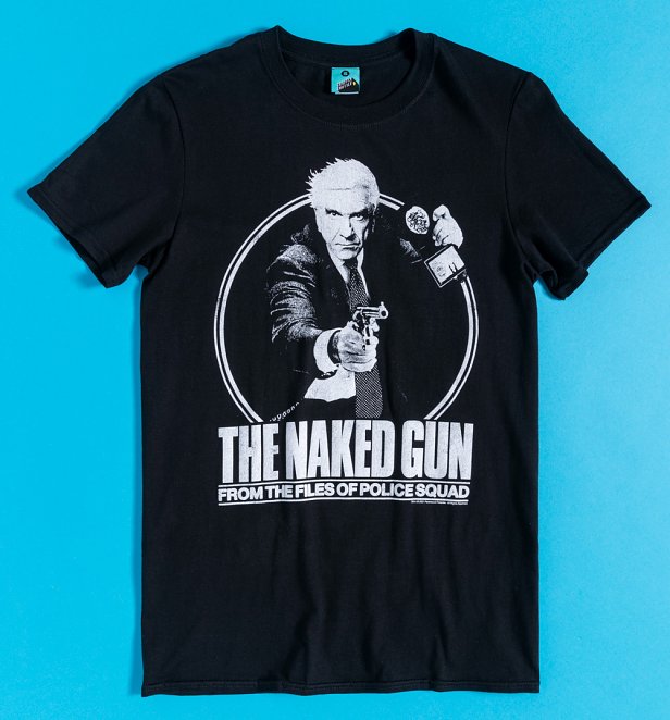 The Naked Gun Frank Drebin Black T-Shirt