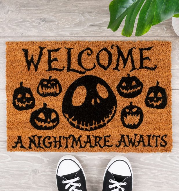 The Nightmare Before Christmas A Nightmare Awaits Door Mat