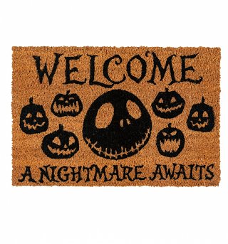 The Nightmare Before Christmas A Nightmare Awaits Door Mat The Nightmare Before Christmas A Nightmare Awaits Door Mat