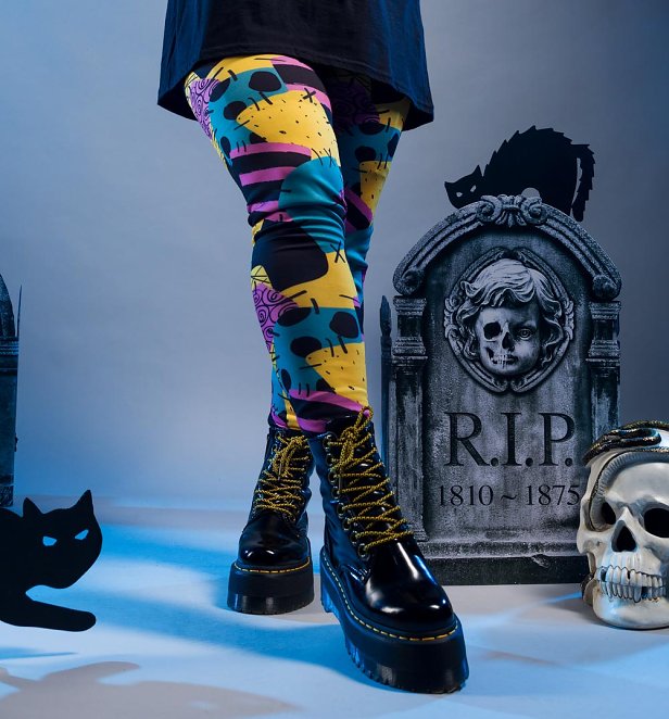 Christmas Horror Night Cos Pants Sally Halloween Digital Print Hip Shaping Pants Leggings