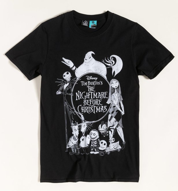 The Nightmare Before Christmas Black T-Shirt