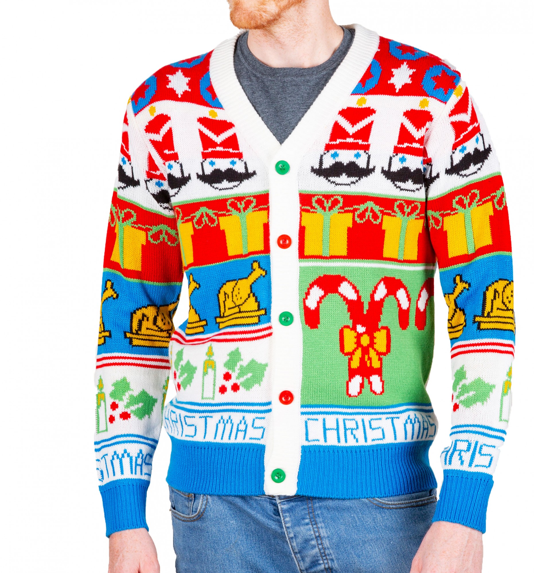 The Nutcracker Knitted Christmas Cardigan from Cheesy Christmas Jumpers