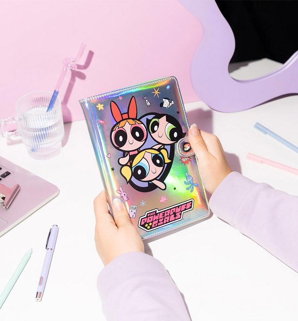 The Powerpuff Girls Holographic Notebook With Pen The Powerpuff Girls Holographic Notebook With Pen