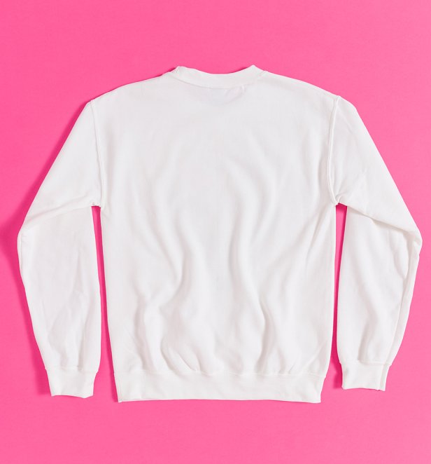 The Powerpuff Girls Team Up White Sweater