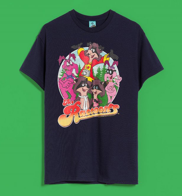 The Raccoons Classic Characters Navy T-Shirt The Raccoons Classic Characters Navy T-Shirt