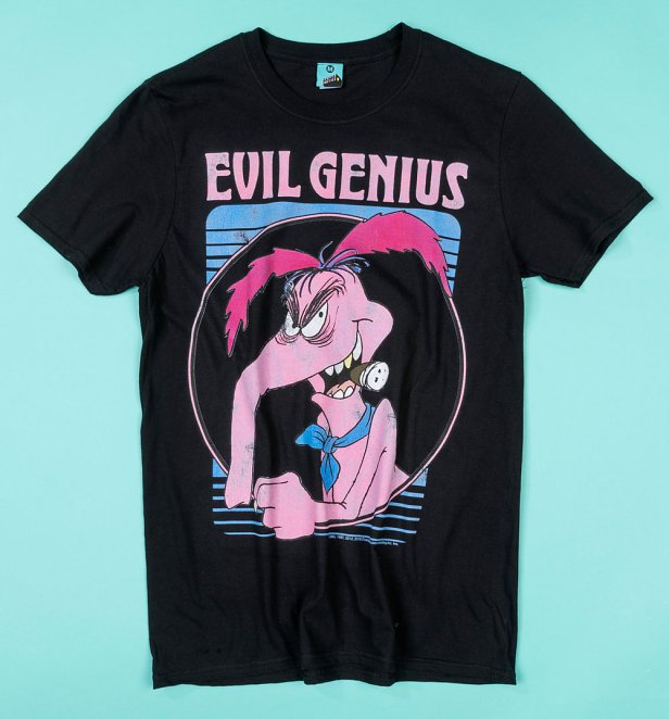 The Raccoons Cyril Sneer Evil Genius Black T-Shirt