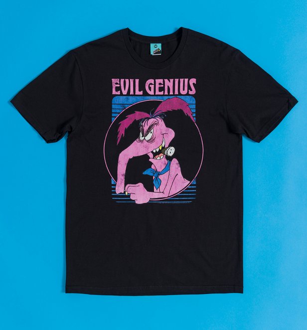 The Raccoons Cyril Sneer Evil Genius Black T-Shirt The Raccoons Cyril Sneer Evil Genius Black T-Shirt