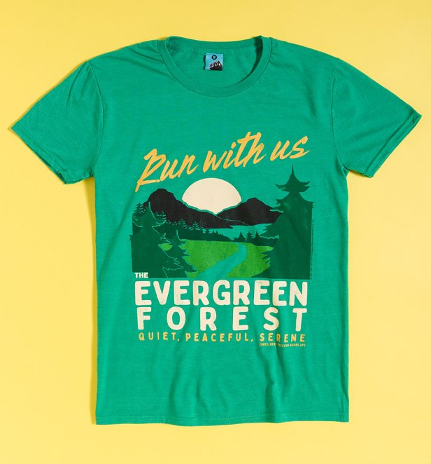 The Raccoons Evergreen Forest Green Marl T-Shirt
