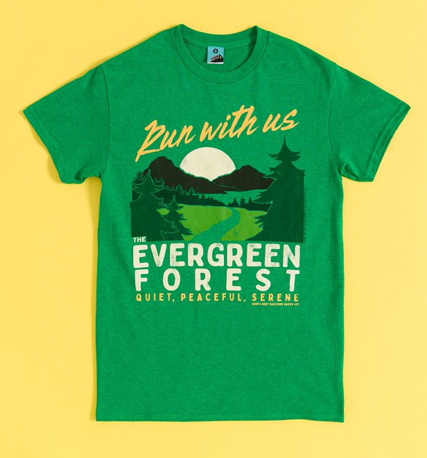 The Raccoons Evergreen Forest Green Marl T-Shirt The Raccoons Evergreen Forest Green Marl T-Shirt
