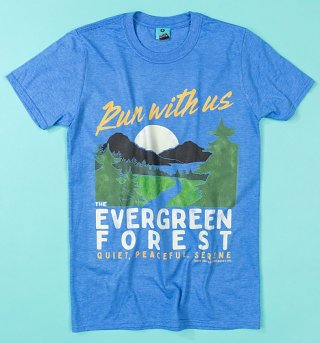The Raccoons Evergreen Forest Heather Royal T-Shirt The Raccoons Evergreen Forest Heather Royal T-Shirt