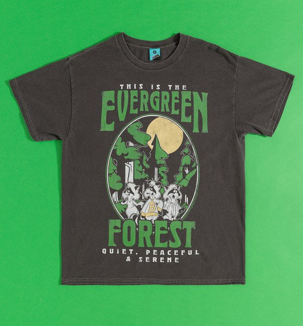 The Raccoons This Is The Evergreen Forest Vintage Wash Charcoal T-Shirt The Raccoons This Is The Evergreen Forest Vintage Wash Charcoal T-Shirt