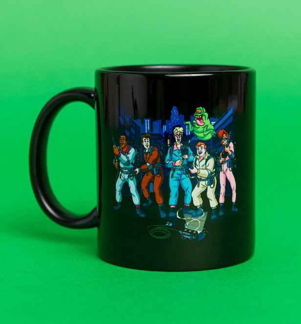The Real Ghostbusters Scene Black Mug