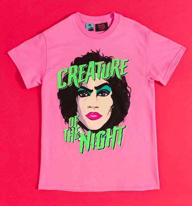 The Rocky Horror Show Creature Of The Night Pink T-Shirt The Rocky Horror Show Creature Of The Night Pink T-Shirt