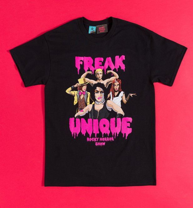The Rocky Horror Show Freak Unique Black T-Shirt The Rocky Horror Show Freak Unique Black T-Shirt