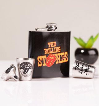 The Rolling Stones Hip Flask Gift Set The Rolling Stones Hip Flask Gift Set