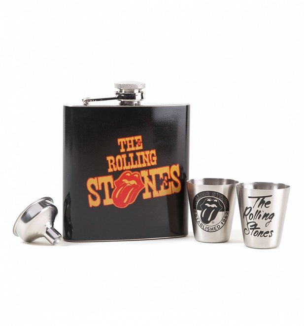 The Rolling Stones Hip Flask Gift Set The Rolling Stones Hip Flask Gift Set