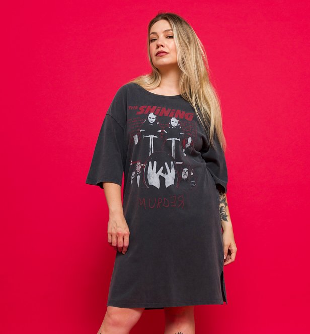 The Shining Vintage Wash Charcoal T-Shirt Dress The Shining Vintage Wash Charcoal T-Shirt Dress