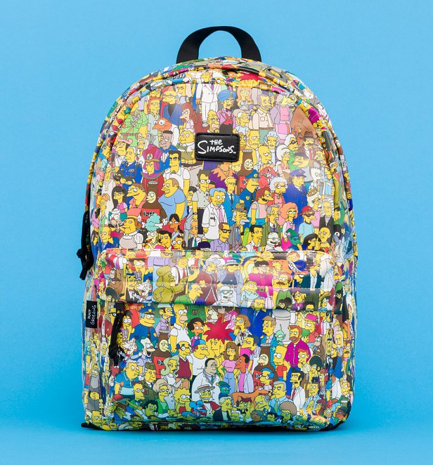 The Simpsons All Over Print Backpack The Simpsons All Over Print Backpack