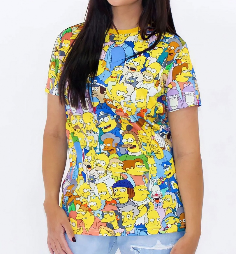 The Simpsons All Over Print T-Shirt from Cakeworthy