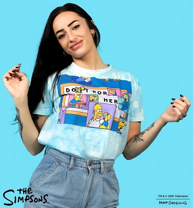 The Simpsons Do It For Her Tie Dye T-Shirt from Cakeworthy The Simpsons Do It For Her Tie Dye T-Shirt from Cakeworthy
