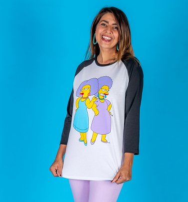 The Simpsons Patty and Selma Baseball T-Shirt The Simpsons Patty and Selma Baseball T-Shirt