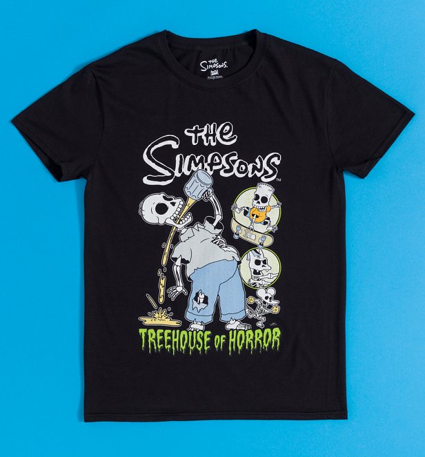 The Simpsons Treehouse Of Horrors Black T-Shirt The Simpsons Treehouse Of Horrors Black T-Shirt